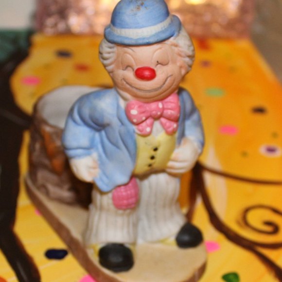 Vintage LUVKINS Clown Candle Holder - Picture 1 of 6
